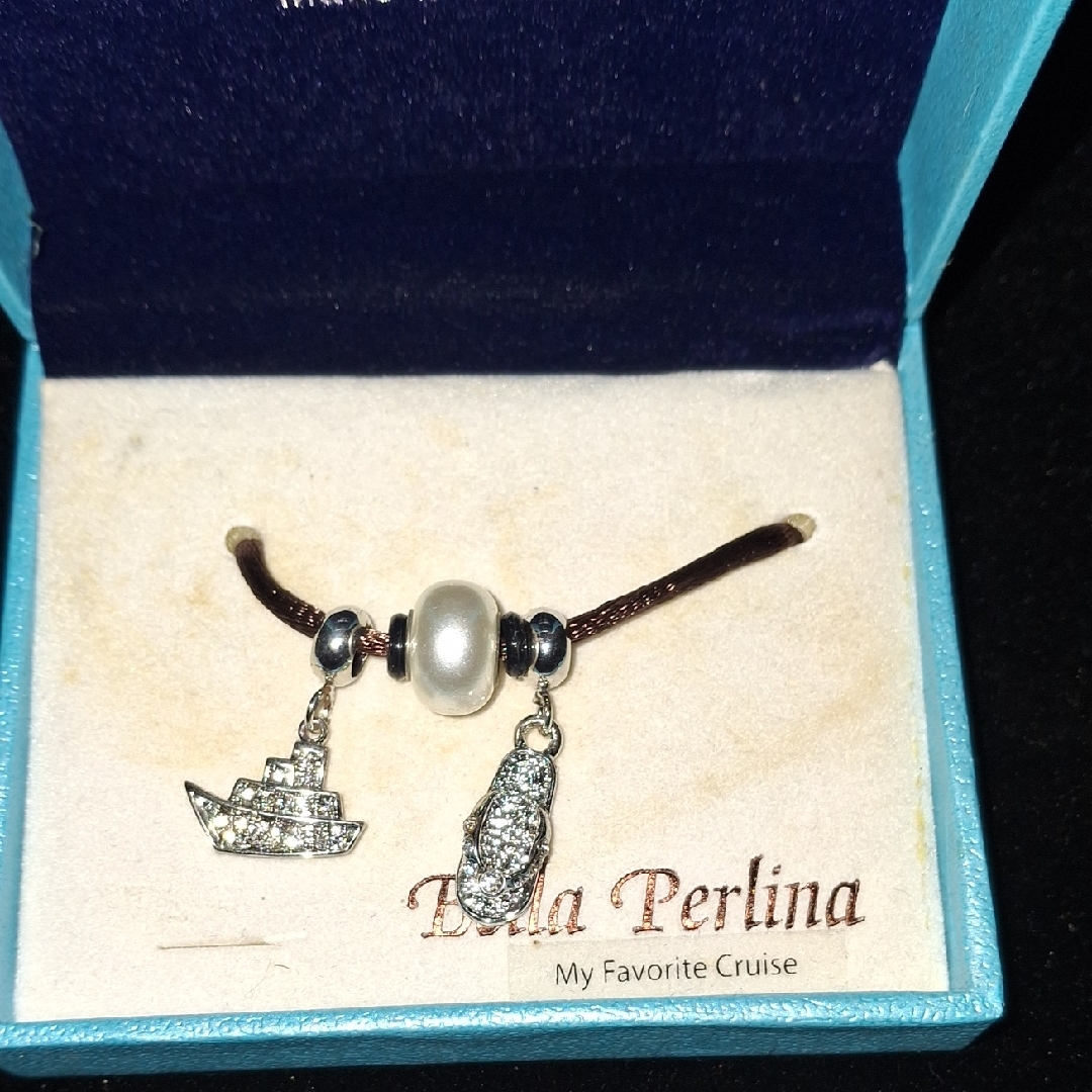 Bella Perlina Bird Charm Bracelet With Silver Accents 15$
